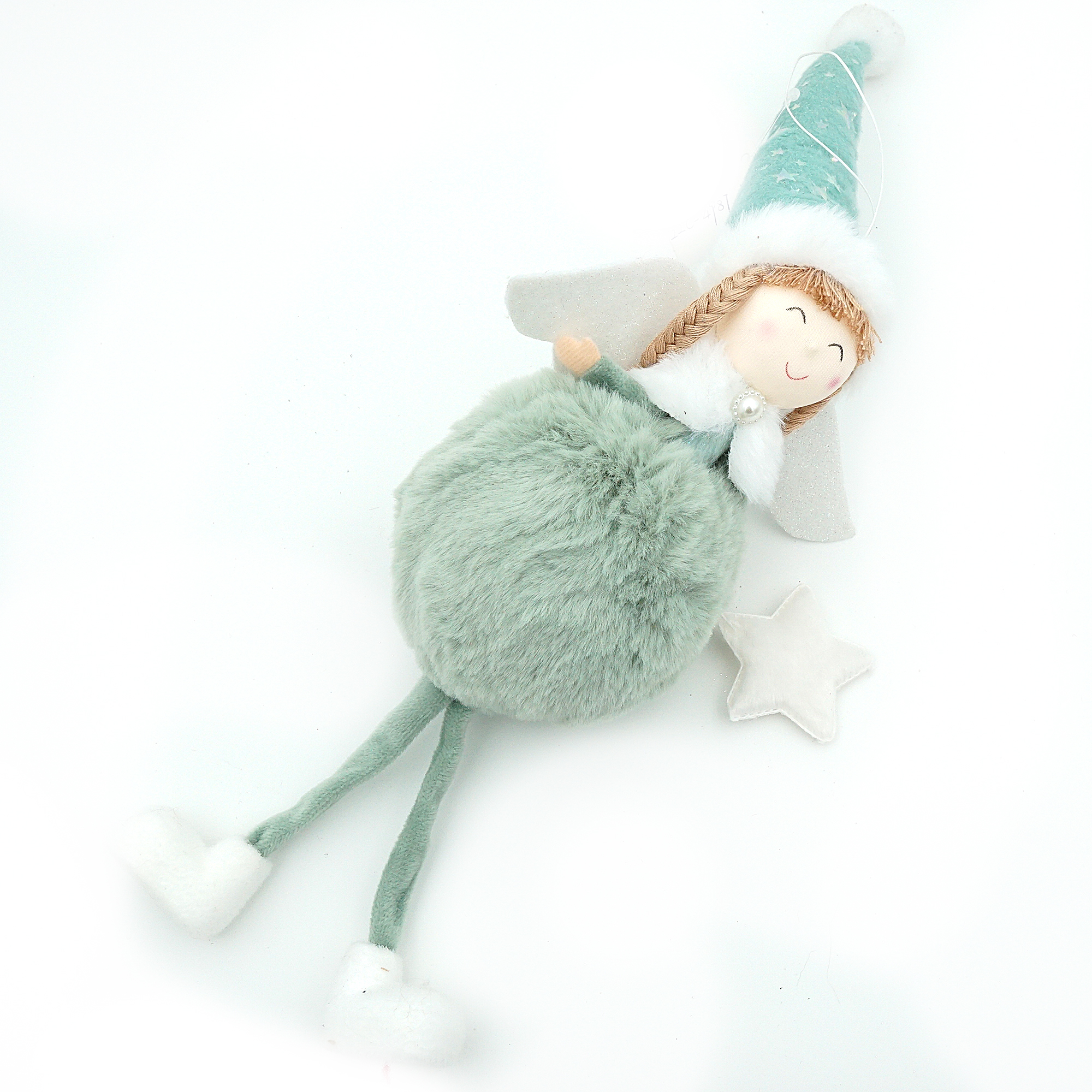 5948620621548-3-1 Decoratiune fetita cu blanita verde 15x30 CM - imagine 1